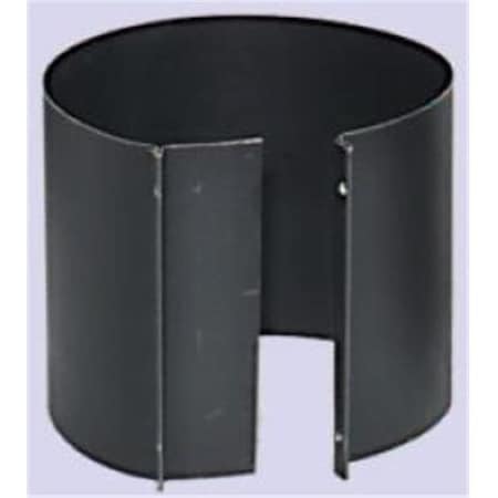 Integra Miltex Gray Metal Products  Inc. 6-616 6 Inch  24-ga Snap-Lock Black Stovepipe Draw Band Connector  8 Inch h 73698